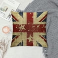 thumbnail image 2 of PRATYUS USA American Flag and The Union Jack British Flag Throw Pillow Cover Farmhouse Cushion Case for Sofa Couch  18x18in, 2 of 5