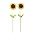 thumbnail image 1 of 2 uds flores artificiales tejidas a mano de ganchillo falso con tallo para decoración del hogar, boda, fiesta, oficina, 1 of 6