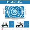 thumbnail image 2 of Golf Cart Seat Covers Towel Tie-dye 100% Microfiber 51"x31" Golf Cart Seat Blanket Cushions Golf Accessories Universal Fit for Club Car EZGO Yamaha Precedent 2-Seat Golf Carts Deep Sky Blue, 2 of 9