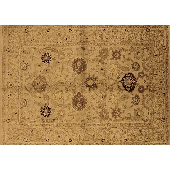 Ahgly Company Indoor Rectangle Oriental Brown Traditional Area Rugs, 8' x 10'