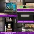 thumbnail image 5 of Homieasy Heavy Duty 55-75 Gallon Aquarium Stand with Power Outlets, LED Light & Storage Cabinet - Reversible Metal Fish Tank Stand, 880LBS Capacity,Black, 5 of 6