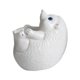 thumbnail image 2 of Maceta de flores en forma de animal mesa de figura decorativa novedad decorativa de cerámica maceta de cerámica para el estante de café espacio Hedgehog White, 2 of 8