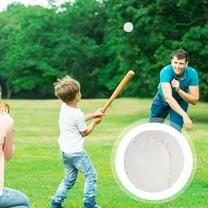NICEXMAS 5Set Children Training Baseballs Soft Practice Baseballs for Hitting Training White Pu Eva