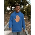 thumbnail image 2 of Astro Palmistry - Zodiac Hand Emoji Art Design Youth's Hoodie, 2 of 4