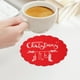 thumbnail image 4 of Posavasos Navideños para Copas de Vino, Posavasos para Tazas de Té, Suministros de Decoración para Hoteles, Restaurantes y El Hogar., 4 of 5