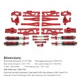 thumbnail image 3 of Vogacara Coches de control remoto, brazos oscilantes de Metal, amortiguador, modificación mejorada, Kit de tazas de dirección, accesorios de repuesto Kits de construcción modelo Rojo Vogacara FN010148-01, 3 of 6