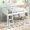 White AK, variant on Twin Size Wood Low Loft Bed with Convertible Ladder for Bedroom, Space Saving Gray Loft Bed for Small Rooms