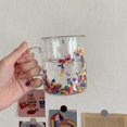 thumbnail image 2 of Taza de agua Yashi Cristal doble transparente forma de corazón, 2 of 5