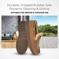 thumbnail image 6 of Clarks Grey Suede Venetian Moccasin Faux Fur Lining Indoor Outdoor Slippers (Grey, 14), 6 of 8