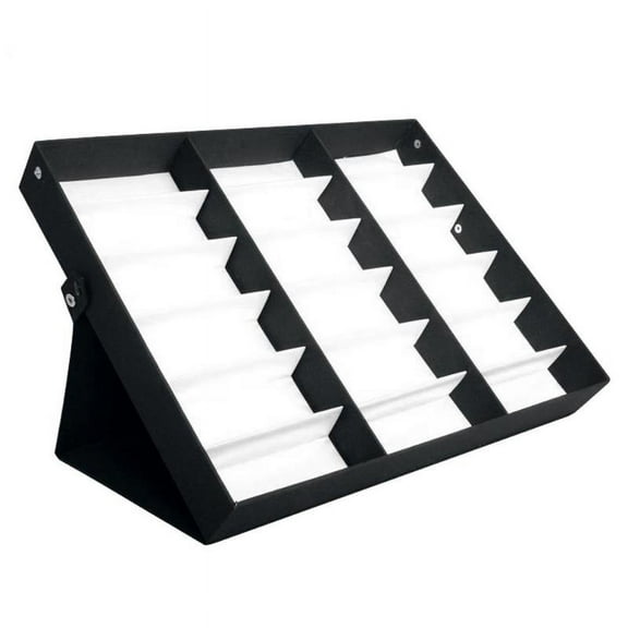 BE-TOOL Glasses Display Box for 18 Pairs of Glasses Sunglasses Eyewear Jewelry Storage Box Holder Organizer Box