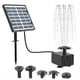 thumbnail image 1 of Kit de Fuente Solar de 1,5 W, Bomba de Agua Solar para Bebederos de Pájaros, Fuentes, Jardines y Exteriores., 1 of 5