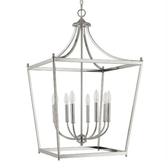 Capital Lighting 9553 Stanton 8 Light 22" Wide Taper Candle Chandelier - Nickel