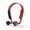 Red w/ Black, variant on Lian LifeStyle Premium Bone Conduction Headphones Lightweight & Waterproof w/Mic & Bluetooth. Wireless Over Ear Headset for Adults and Kids, Suitable for Sports, Gaming, Travel or Office White