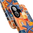thumbnail image 2 of Bright Coastal Collage Phone Case, Orange & Blue Sea Life and Citrus Art Phone Case, Fits iPhone 16 15 14 13 12 11 Pro Max Mini, 2 of 6