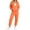 Orange, variant on Szluipve 2 Piece Sets for Women 2 Piece Tracksuit Zip Up Hoodie Jacket Drawstring Jogger Pants Set Long Sleeve Casual Warm Loungewear Outfit for Daily Workout
