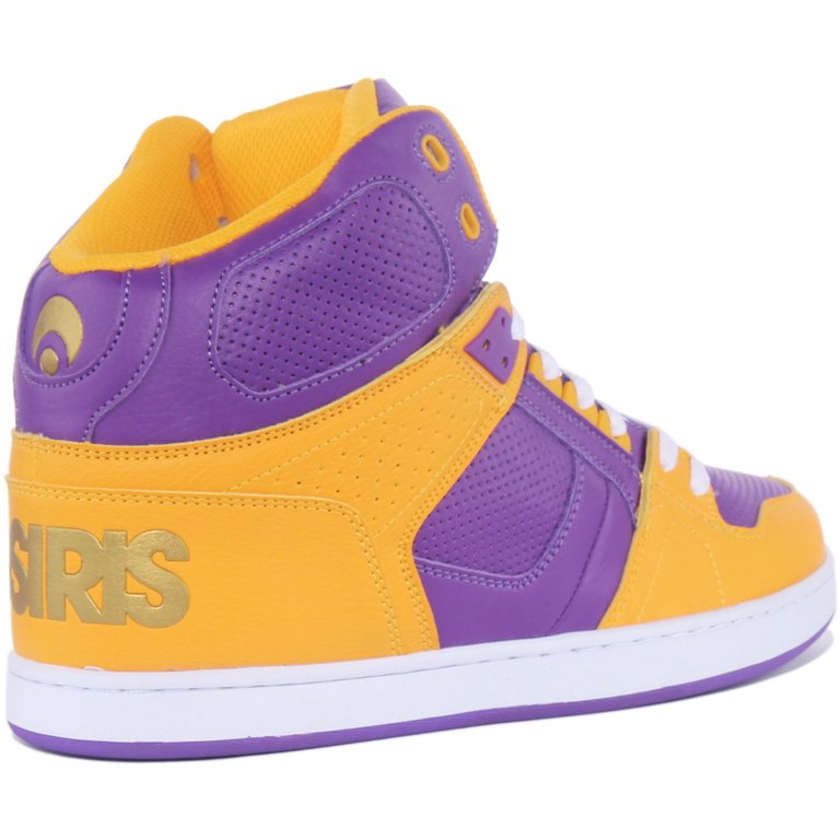 Osiris NYC 83 Clk Men s Basket Ball Inspired Lace Up Synthetic Sneakers In Purple Size 7