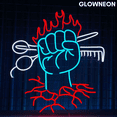 thumbnail image 3 of Glowneon Barber Shop Neon SignBarber Shop Led Light, Hair Salon Art, 3 of 4