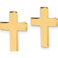 thumbnail image 2 of 14K Yellow Gold Classic, Sparkle-Worthy Polished Cross Earrings, 2 of 4