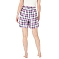 thumbnail image 3 of Dreams & Co. Women's Plus Size Flannel Pajama Short Pajamas, 3 of 4