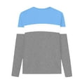 thumbnail image 5 of NAISIBABY Boys Shirt with Long Sleeve, Pullover Color Block Crewneck Kids Cotton Causal Spring Tees Blue 4T, 5 of 8