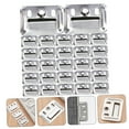 thumbnail image 6 of NICEXMAS 100Pcs Silver Stainless Steel Wall Panel Fixing Piece Clamp Durable Furniture Hardware, 6 of 8