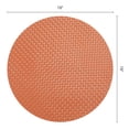 thumbnail image 6 of Round Placemats Set of 6 Plastic Placemats for Dining Table Decor Indoor Outdoor Washable Kitchen Table Mat Wipe Clean Brown 15x15inch, 6 of 6