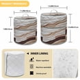 thumbnail image 6 of Abstract Wave Texture Pressure Cooker Cover Vintage Earth Color Gradient Dust Cover for Kitchen Appliances with Top Handle & Storage Pockets, Fits 8 Quart Instant Pot, Air Fryer, Crock Pot, 6 of 9