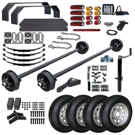 16CC - 16 x8 Covered Cargo Trailer DIY Master Plan 7K TK Trailer Kit