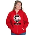 thumbnail image 3 of Biker Betty Boop Cartoon Born to Ride Zip Hoodie Sweatshirt Women Brisco Brands S, 3 of 5