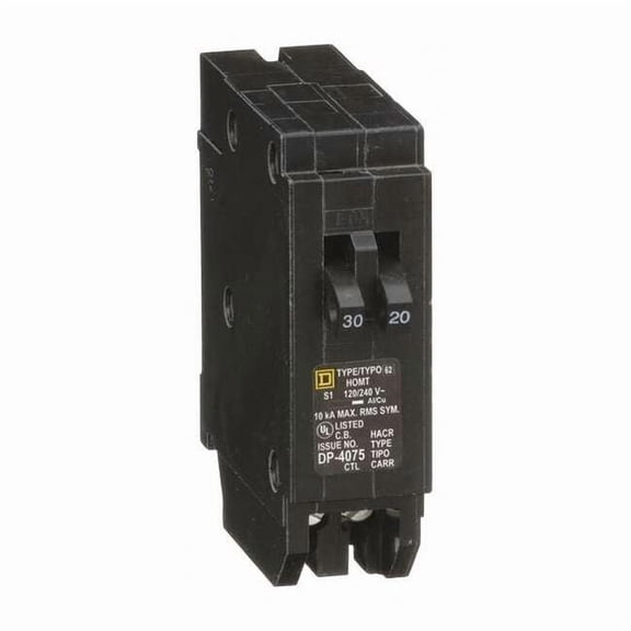 Square D Miniature Circuit Brkr 120/240V 30/20A HOMT3020