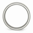 thumbnail image 2 of Titanium Beveled Edge 8mm Brushed and Polished Band Size: 11; for Adults and Teens; for Women and Men, 2 of 6
