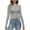 Gray, variant on Spring Tops for Women Womens Tops Plus Size Fall Fashion Long Sleeve Stretch Slim Fitted Ribbed T-Shirt Blouse Solid Basic Tops