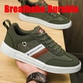 thumbnail image 2 of Men's Fashionable Retro Casual Shoes - Breathable, Comfortable Sole, Street Style Skate Shoes with PU/Canvas Upper, Lace-Up, Suitable for All Seasons, 2 of 9