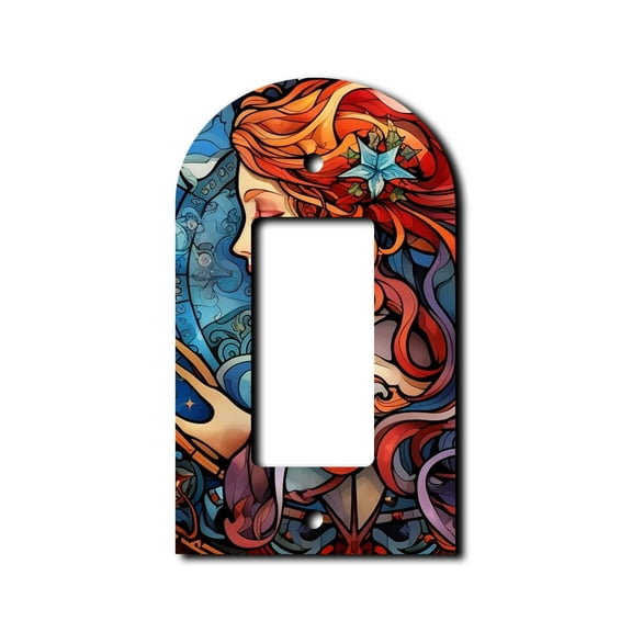 Off The Wall Plates - Virgo Zodiac Classic Decorative Acrylic Cover Single Paddle Rocker Wallplate