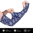 thumbnail image 2 of Fotbe Snowflakes On Dark Blue Mangas para Brazos con Protección Solar UV- Cubrebrazos para Tatuajes – Mangas Deportivas Refrigerantes UPF 50 para Hombre y Mujer, 2 of 7