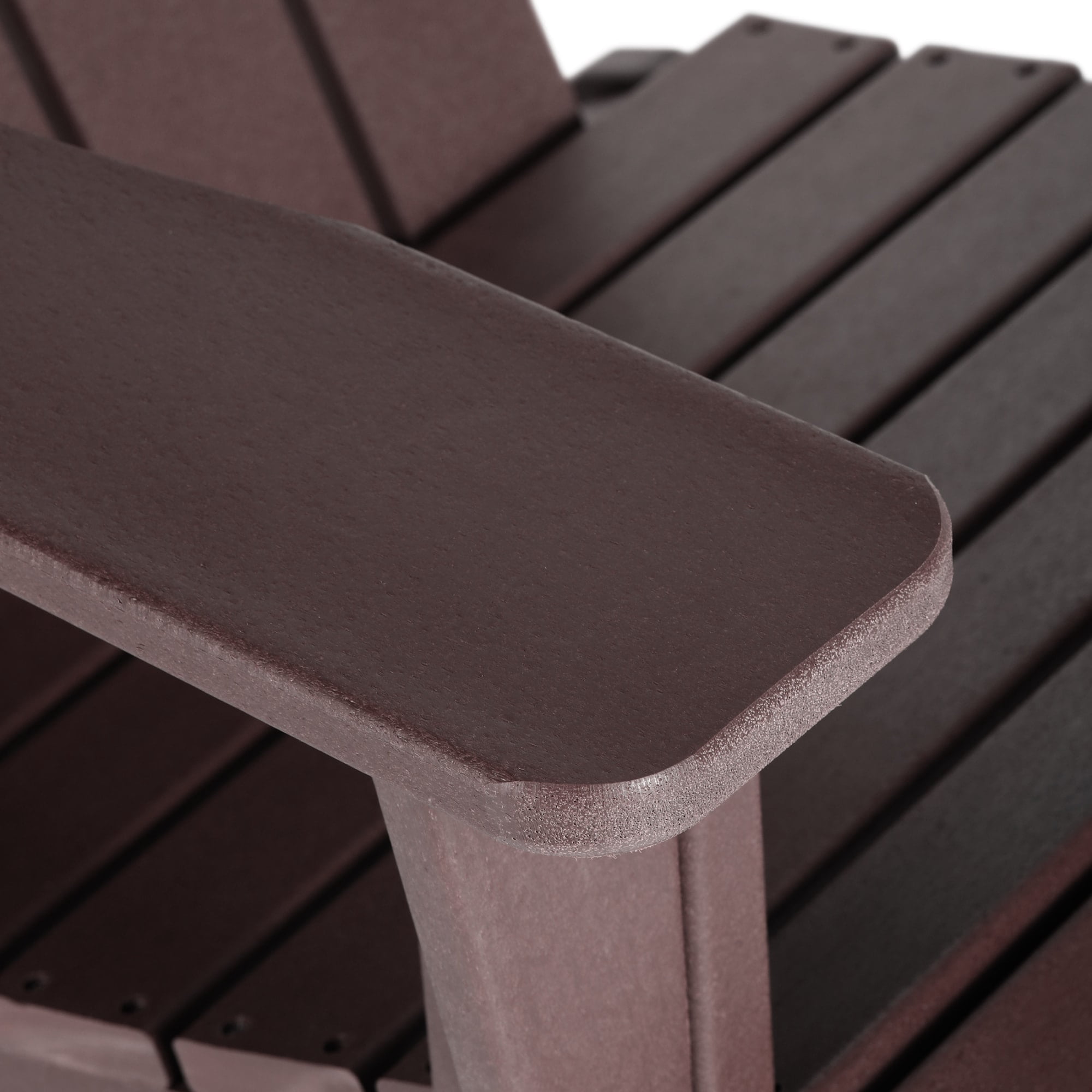 WestinTrends Malibu Outdoor Patio Porch Rocking Adirondack Chair (Set of 2), Dark Brown