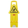 thumbnail image 1 of Rubbermaid Commercial FG9S0900YEL Stable Multi-Lingual Safety Sign, Yellow, 1 of 1
