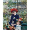 thumbnail image 2 of Pierre-Auguste Renoir 12x14 Gold Ornate Wood Frame and Double Matted Museum Art Print Titled - Two Sisters (On the Terrace) (1881), 2 of 4