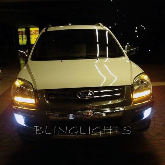 For 2005 2006 2007 2008 Kia Sportage Xenon Fog Lamps Driving Lights Foglamps Foglights Kit