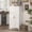 White-47"H, variant on 47"H Metal Storage Cabinet Kitchen Pantry Cabinet With Adjustable Shelves for Kitchen,Living Room,Dining Room,Office,White