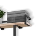 thumbnail image 5 of Towel Racks for Bathroom Wall Mounted,Metal Towel Holder with Wooden Shelf for Folding Towels, 5 of 5