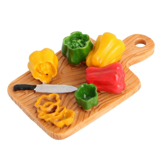 Unique Bargains Household Kitchen Fridge Resin Chopping Board Pepper Decorative Magnet Sticker