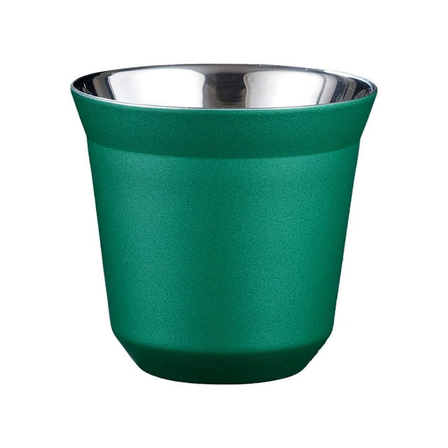 Tasses à Espresso en Acier Inoxydable 2,7 Oz, Tasses à Double Paroi Isolées Tasse à Café Boisson