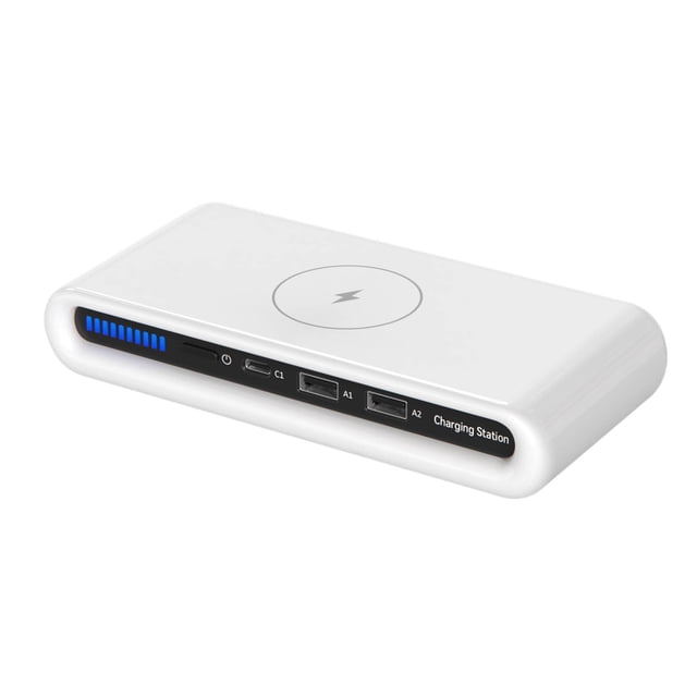 Wireless Phone Charger,Magnetic Phone Charger 4 in 1 Multiport Wireless Charger Qc Fast Charge Usb 15W Wireless Charger for Mobile Phone Wireless Charger Stand,Wireless Phone Charger Stand