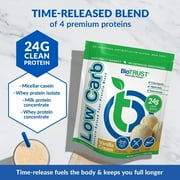 BioTrust Low Carb Protein Powder – Natural and Delicious Whey & Casein Blend from Grass-Fed Hormone Free Cows – Non GMO, Soy Free, Gluten Free, Hormone Free (Vanilla)