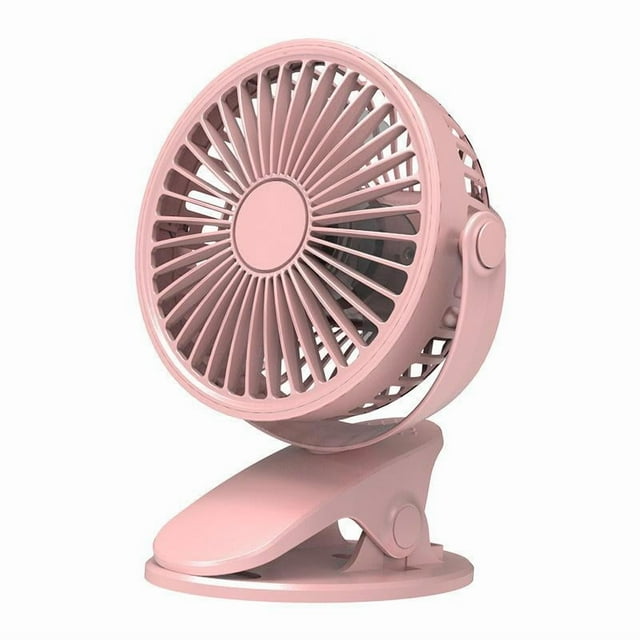 Ventilador con clip con carga USB para coche, mini ventilador eléctrico portátil pequeño, compacto y portátil