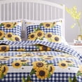 thumbnail image 2 of Barefoot Bungalow Sunflower Reversible Quilted Pillow Sham - 1 Count - Standard Size 20 W x 26 L inches, 2 of 6