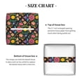thumbnail image 5 of Lsque Mexican Folk Art Floral Printed Tissue Box Cover Holder, Facial Paper Organizer Dispenser,Square with Bottom Belt, PVC Leather Decorative Organizer, 5 of 8