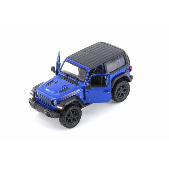 2018 Jeep Wrangler Rubion, Blue - Kinsmart 5412DAB - 1/34 scale Diecast Model Toy Car (Brand New but NO BOX)