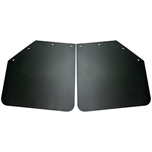 BST BSSP 2pcs New Universal Mud Flap Heavy Duty Polymer Angled Fit for Semi-Truck Splash Guard Mudflap 24 * 24" Black Semi Truck Tractors Trailer Mudguards